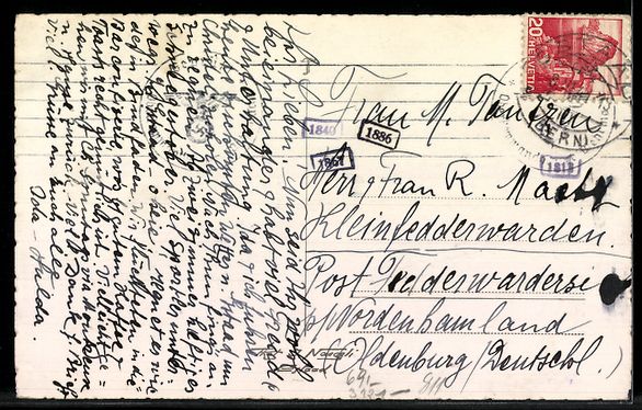 Cartes postales: AK Gstaad, Winter in Gstaad, Ortsansicht mit Eisfeld, Eishoc – D'occasion à Berlin par bartko-reher 1