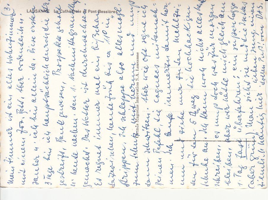 Cartoline postali: Lausanne ca. 1960 – Usato da Bürglen TG venduto da StampGraf 1