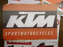 Blechschild KTM