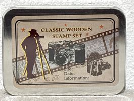 Holzstempel Set "Classic Wooden Stamp Set" Vintage Stil