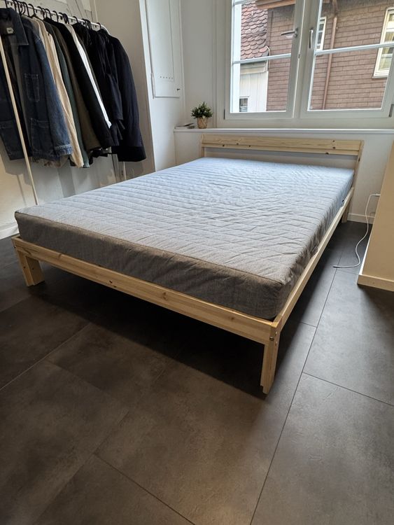 Holzbett Ikea Neiden 140/200 _ Ikea Schnittbettgestell Anleitung – KVFEN
