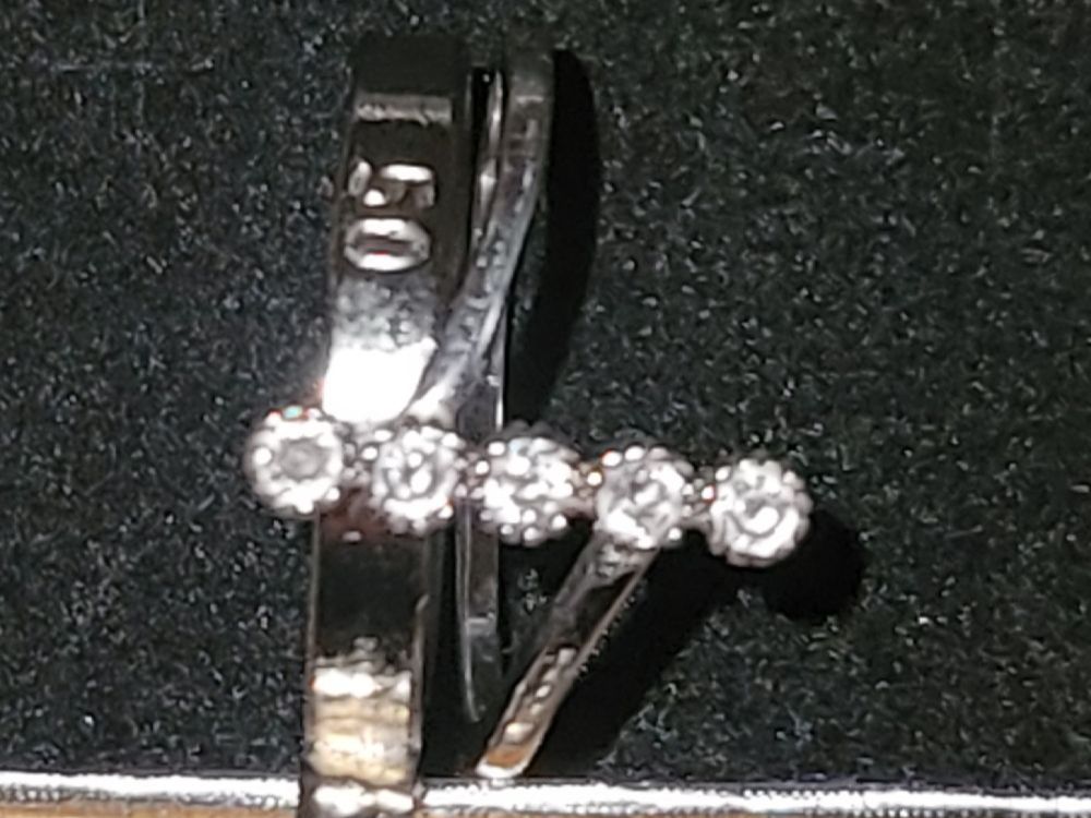 Ringe: Silberring horizontal, 925 mit Zirkonia, 50, anello argento – Gebraucht aus Zollikerberg von Nice_Name 1