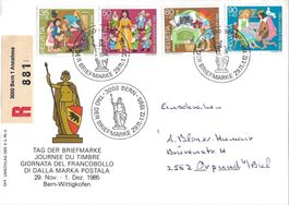 Tag der Briefmarke 1985, R-Brief, Sonderbrief, Pro Juventute