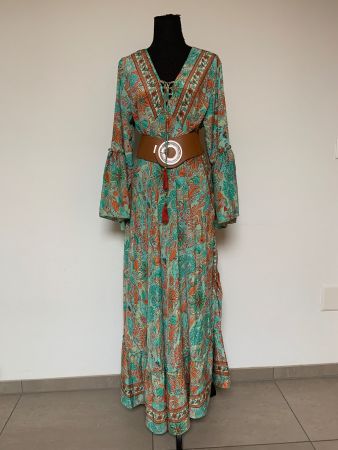 Boho Maxikleid aus Seide