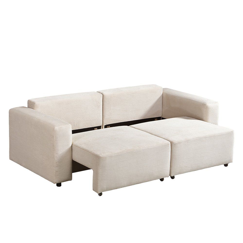 Divani: Modulares Schlafsofa VERA S - 210x92cm Beige – Nuovo e nell'imballaggio originale da Wallenwil venduto da toesstal-vertrieb 5