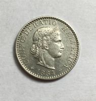 1884 20 Rappen vz+