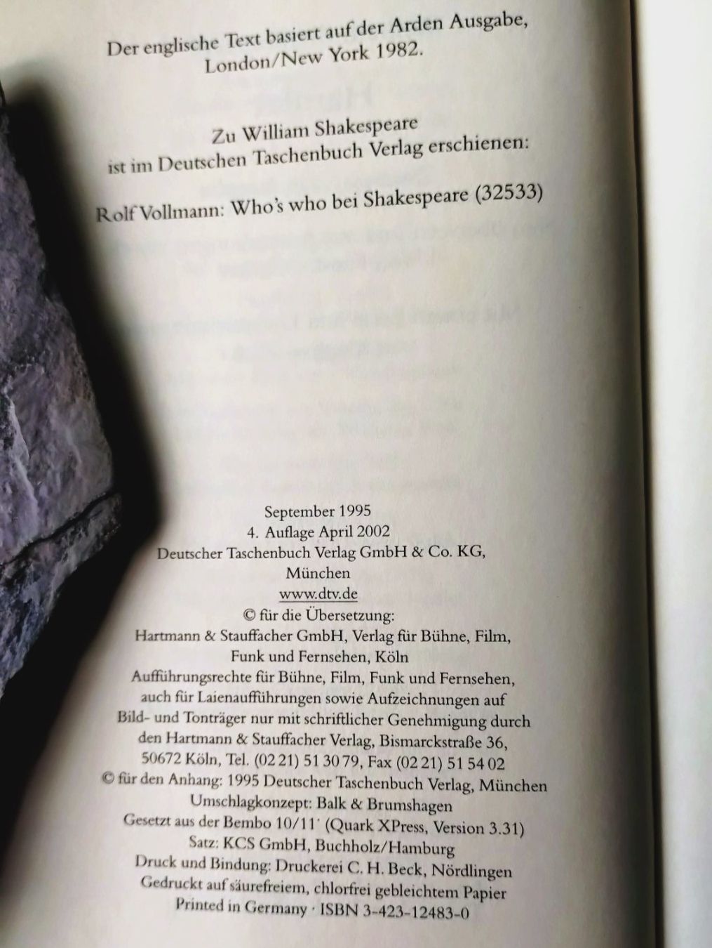 Libri: Shakespeare: Hamlet - Zweisprachige Ausgabe D/E – Usato da Uster venduto da Junipa 3