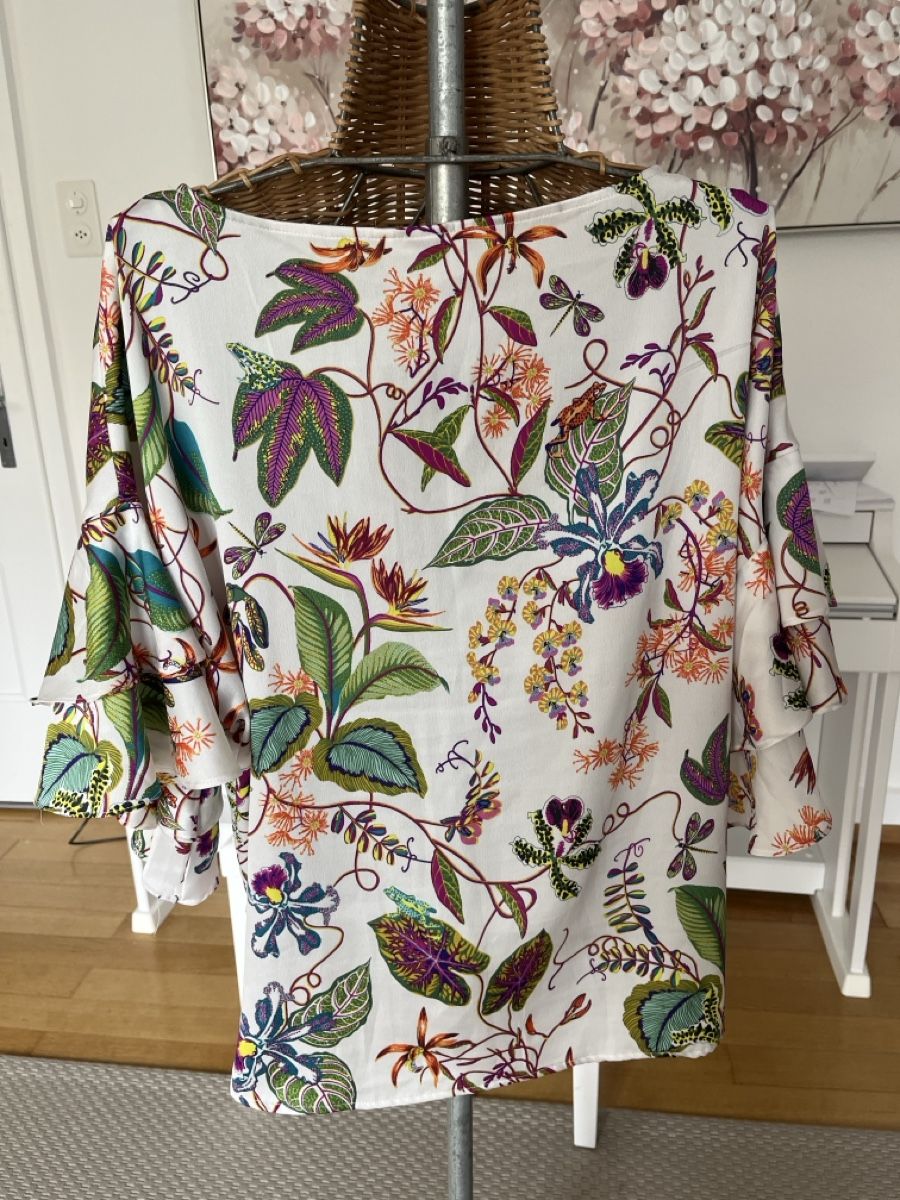 H&M Camicette: Bluse mit floralem Muster, H&M, 42/44 – Usato da Solothurn venduto da Bobesch08 4
