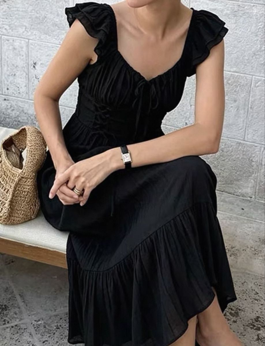 Vestiti: Kleid schwarz mit Schnürung S/M – Nuovo e nell'imballaggio originale da Veyras venduto da ValClasse