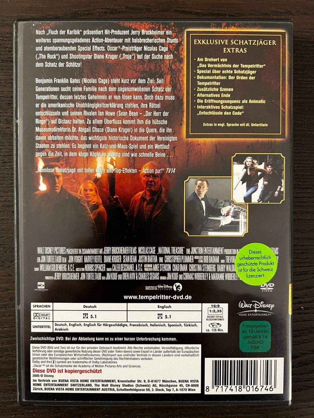 Tutti i DVDs: Das Vermächtnis der Tempelritter – Usato da Zürich venduto da FilmFreunde 1