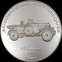 MG Bullnose 1924 Münze aus der Serie 'Oldtimer'