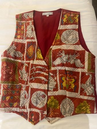 Gilet aus Seide Gr M