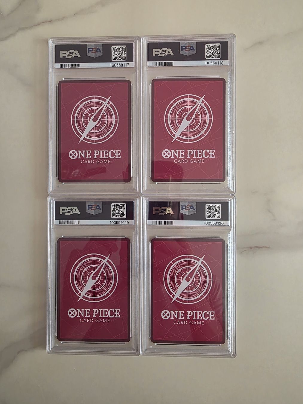 Bandai Carte collezionabili: PSA 10 Luffy Shanks Teach Buggy One piece Emperors – Usato da Zürich venduto da gab_rv62 1
