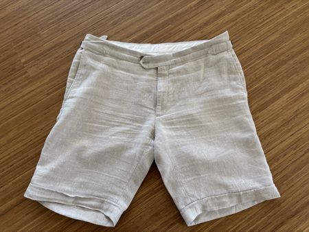 Pelikamo Leinen Shorts beige Grösse 52/L (neuwertig)