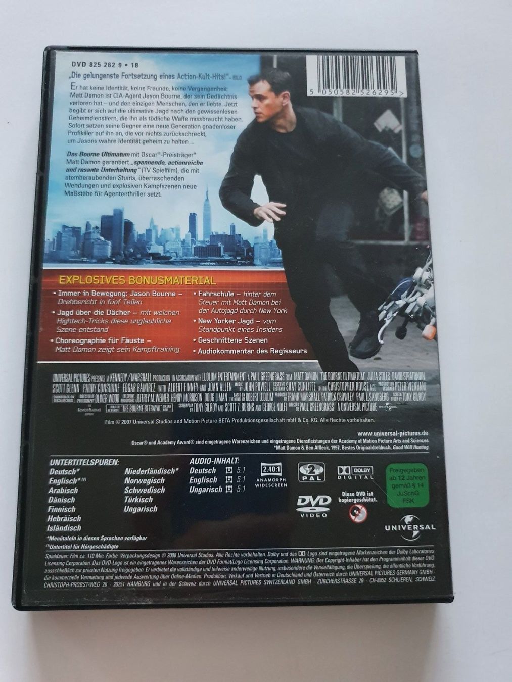 Tutti i DVDs: Das Bourne Ultimatum DVD – Usato da Oberdorf BL venduto da BaldenEagle 1
