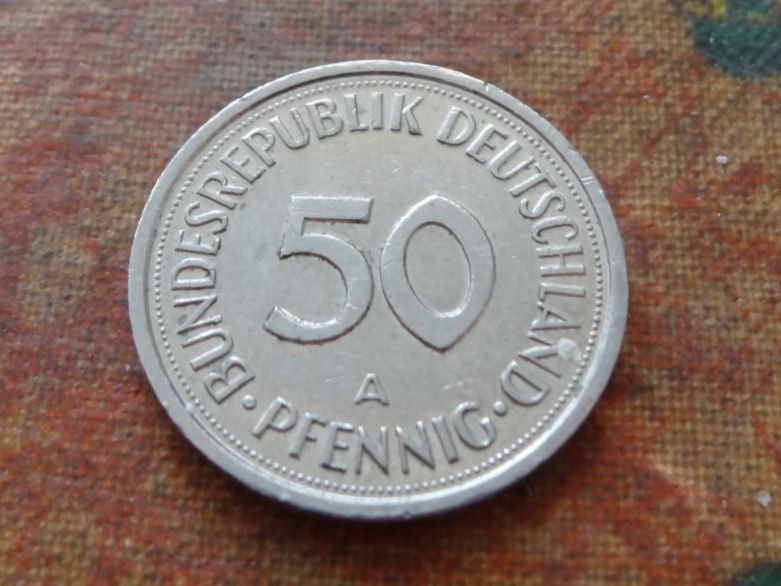 Tutti le monete: DEUTSCHLAND 50 Pfennig 1990 – Usato da Romanel-sur-Lausanne venduto da Swift13 1