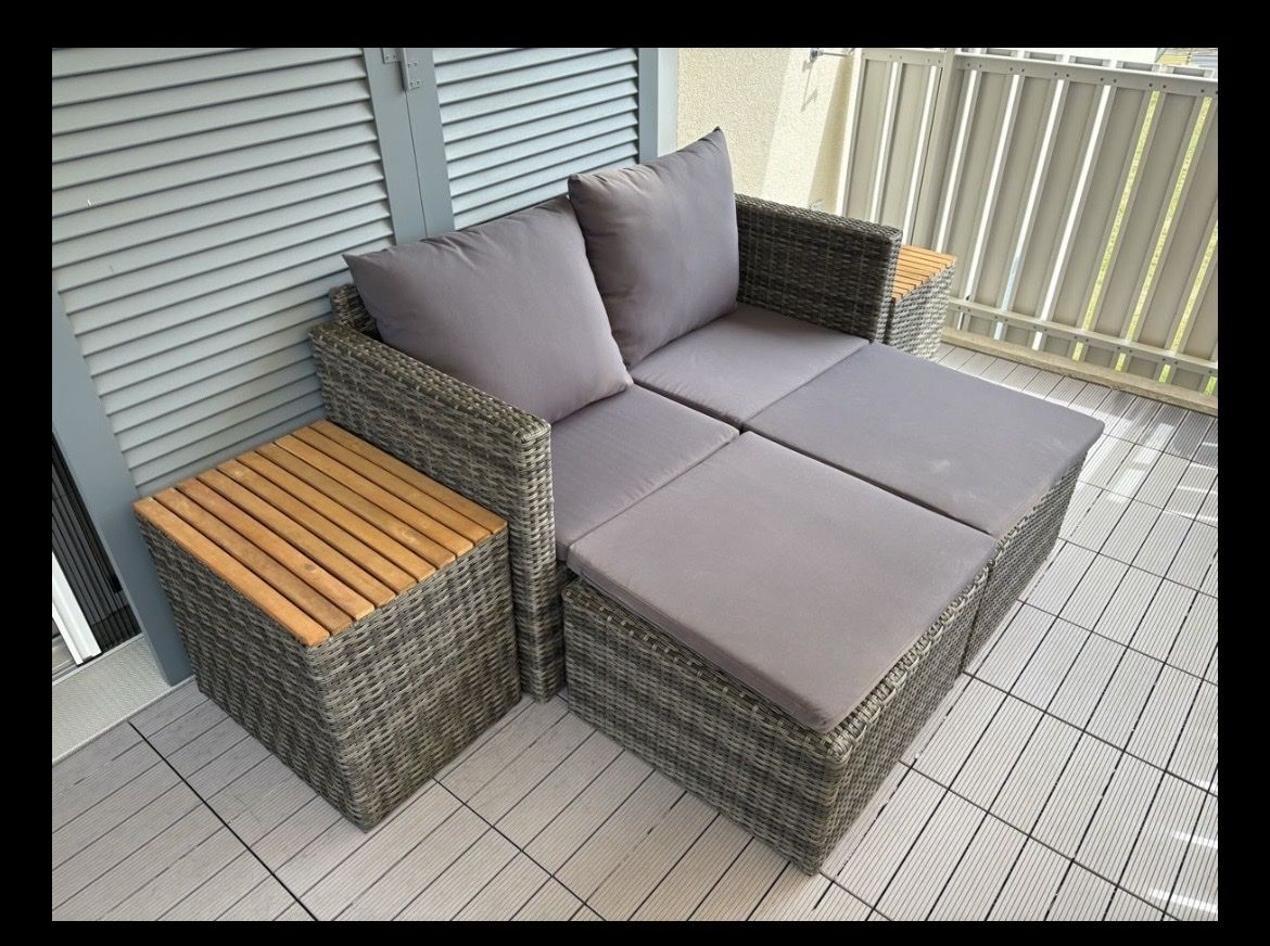 Sofas: Lounge / Gartensofa Rattan Balkonset – Gebraucht aus Horgen von chr_9h9v
