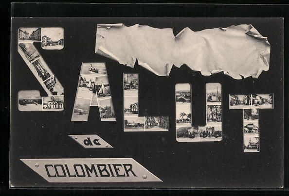 Cartoline postali: Colombier, Ortspartien, Strassenpartien – Usato da Berlin venduto da bartko-reher