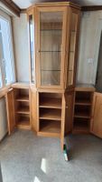 Sideboard / Buffet / Kommode mit Glasvitrine Kirschholz