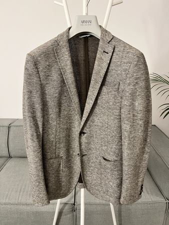 Manuel Ritz Herren Blazer - beige melliert - Grösse 48