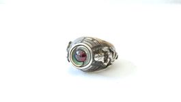 Très rare ancienne bague à secret de collection en argent