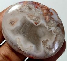 Cabochon L-6856 – Marokkanische Achat 41X34X6mm 75.85 Karat