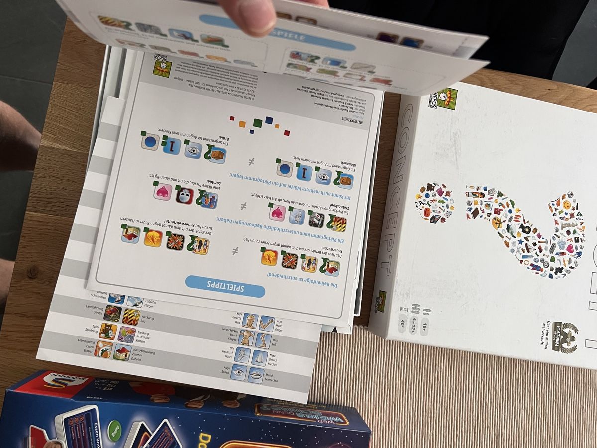 Giochi: 2 Brettspiele - Wer weiss denn sowas? & Concept – Nuovo (secondo la descrizione) da Sennwald venduto da ii_10 2