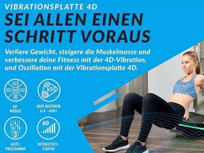 Hometrainer: Vibrationsplatte Bluefin 4D – Usato da Pfaffhausen venduto da seppentony 1