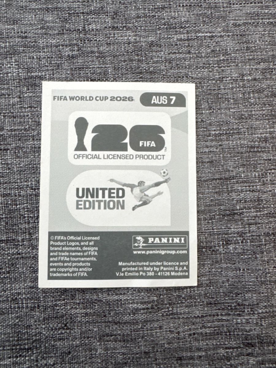 Panini Carte collezionabili: Panini WM 2026 - AUS 7 – Nuovo e nell'imballaggio originale da Fribourg venduto da wor_lp9t 1
