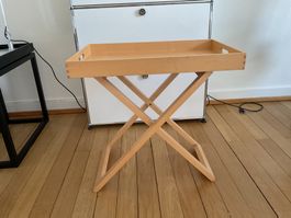 Beistelltisch, Klapptisch und Tablett in einem,Ahornholz