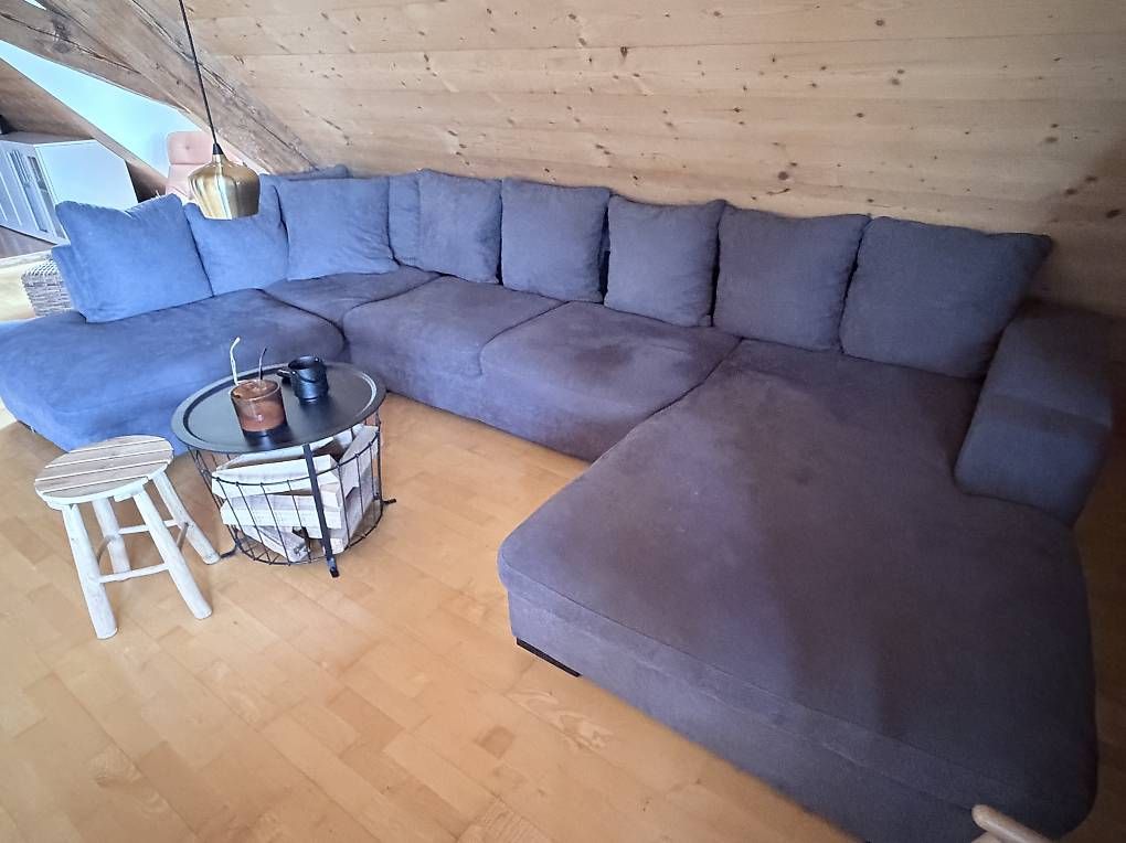Sofas: Ecksofa grau mit vielen Elementen und Chaiselongue – D'occasion à Kriens par Icon.1957