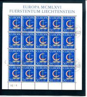 1966 EUROPA Bogen mit braunen Wellen