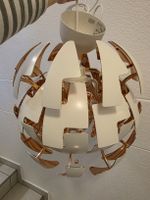 Ikea Design Lampe, weiss/kupfer, neuwertig, günstig!