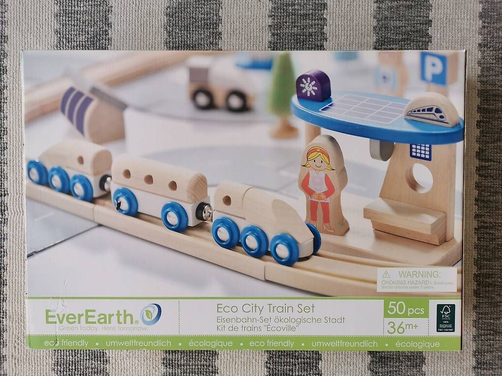 Spielzeuge: Eco City Train Set von EverEarth - NEU&OVP – Gebraucht aus Stein AR von peachBlue 1