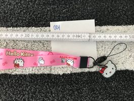 Schlüsselband Hello Kitty pink mit Anhänger neu