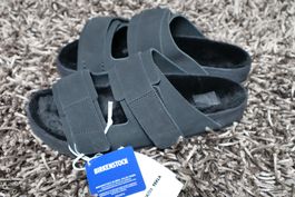 Birkenstock, Gr.42, Leder + Lammfell NEU, Neupreis: 490 Fr !