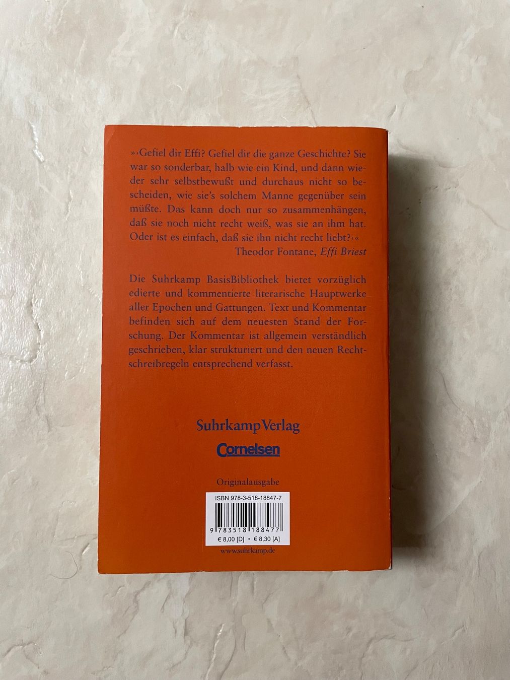 Libri: Effi Briest – Usato da Uetikon am See venduto da m1384 1