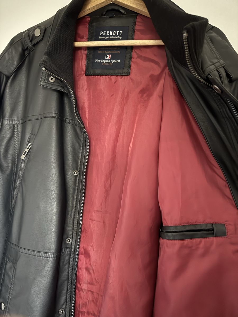 Jacken: Peckott, schwarze Männer Lederjacke 3XL – Gebraucht aus Thalwil von Eliza_beth 2
