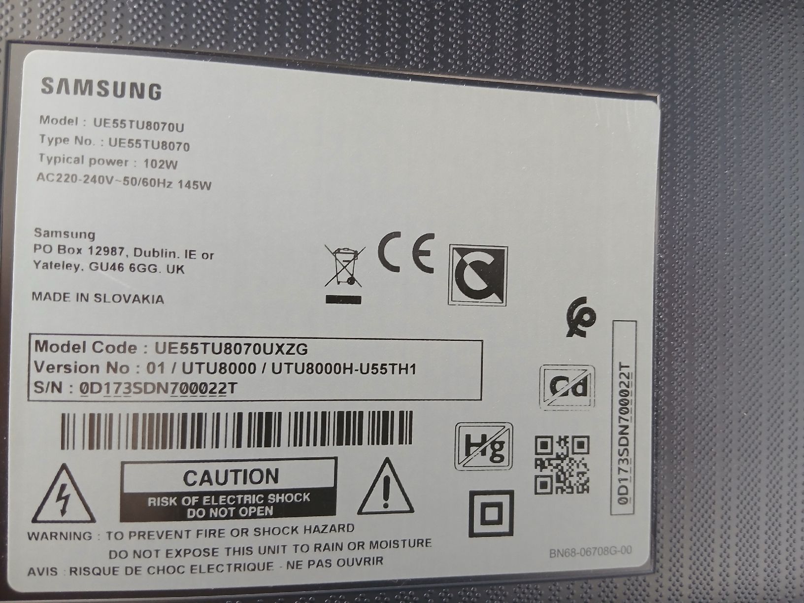 Samsung Fernseher: Fernseher von Samsung 55'' – Gebraucht aus Waldenburg von ErnstLi696 3