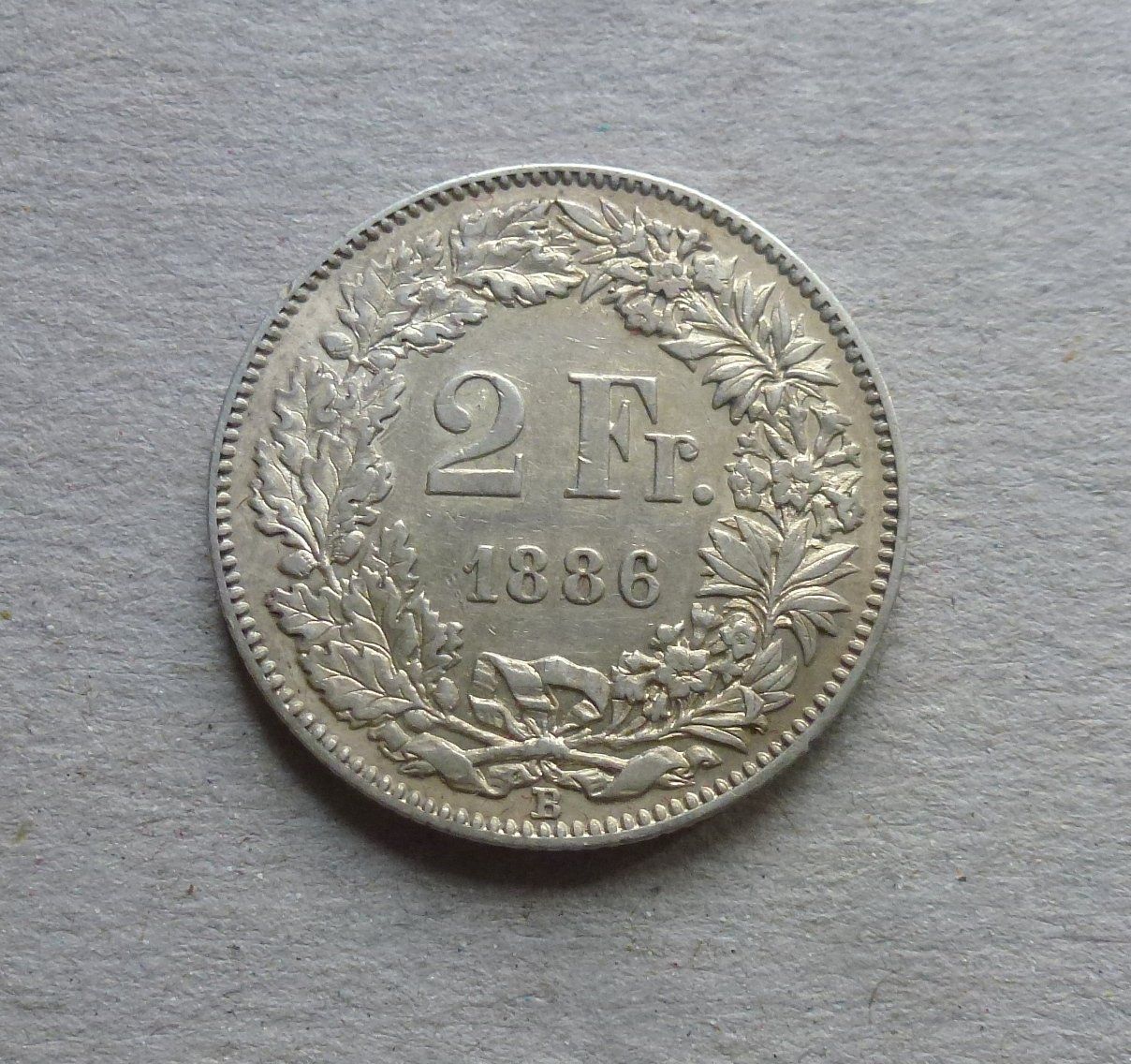 Tutti le monete: ++ 2.- Franken 1886, gute Erhaltung – Usato da Walkringen venduto da Casablanca777