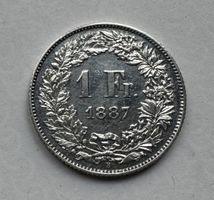1887 1 Franken -unz