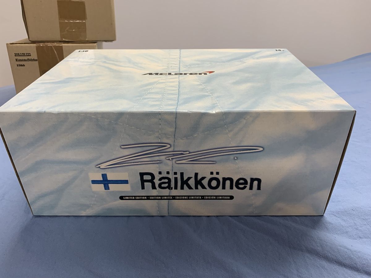 Mclaren Modellautos: Mc Laren Kimi Räikkönen 1:18 – Neu und originalverpackt aus St.Gallen von Fealfi 2