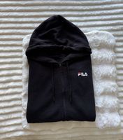 ✨Pull noir zippé FILA à capuche, taille L ✨