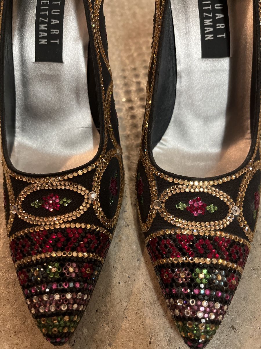 Stuart Weitzman Scarpe da donna: Stuart Weitzman Pumps Swarovski Seide 39 – Nuovo (secondo la descrizione) da Münchenstein venduto da Sozial_Labor_Brocki 1