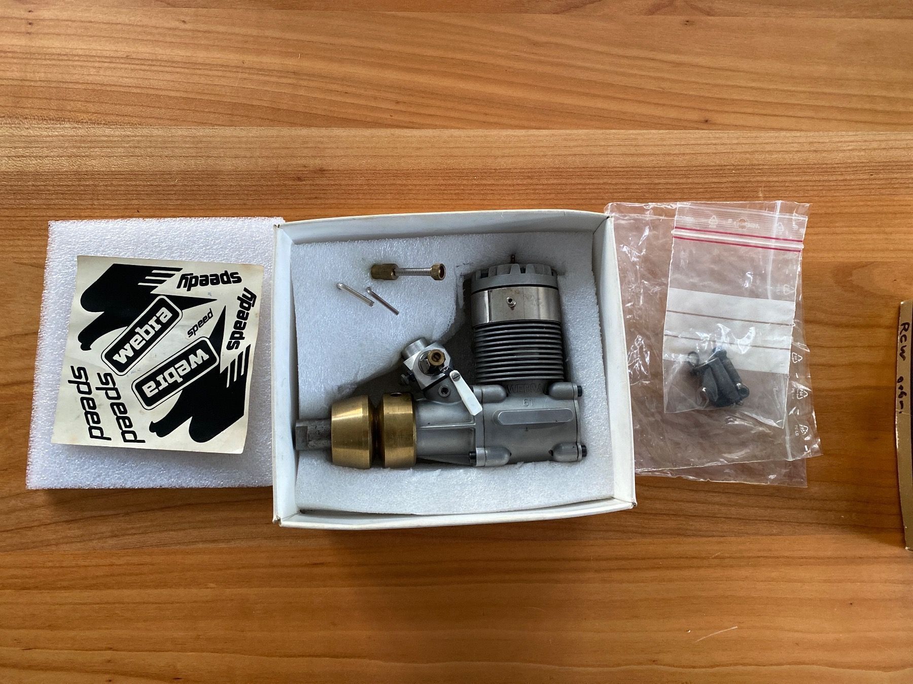 Modellismo RC: Webra Speed 61 Bootsmotor – Nuovo e nell'imballaggio originale da Rheinfelden venduto da Sigma05