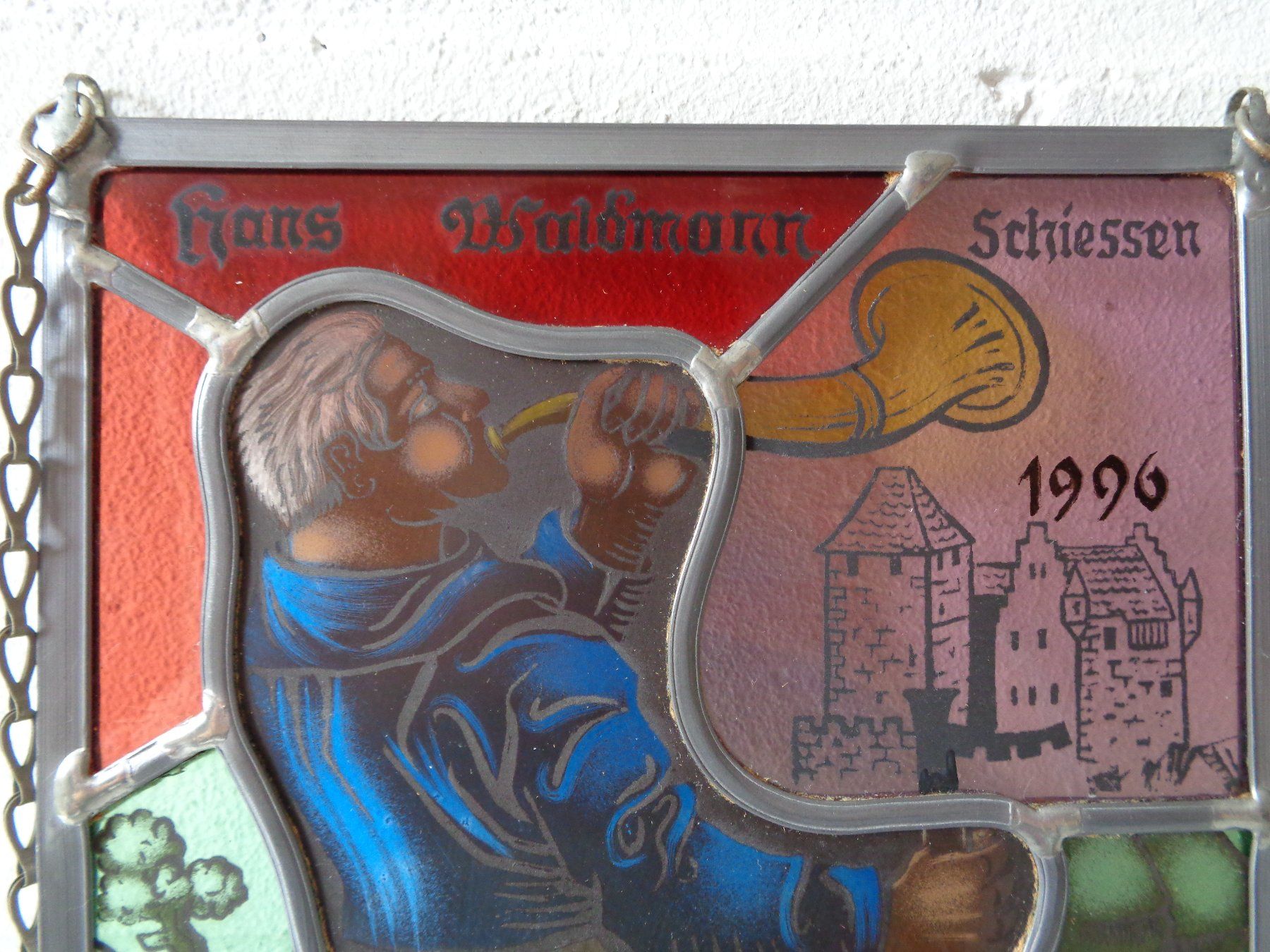 Sonstige Antiquitäten & Kunst: Wappenscheibe H. Waldmann Schiessen 1996 – Gebraucht aus Wiesendangen von Gullfoss 8