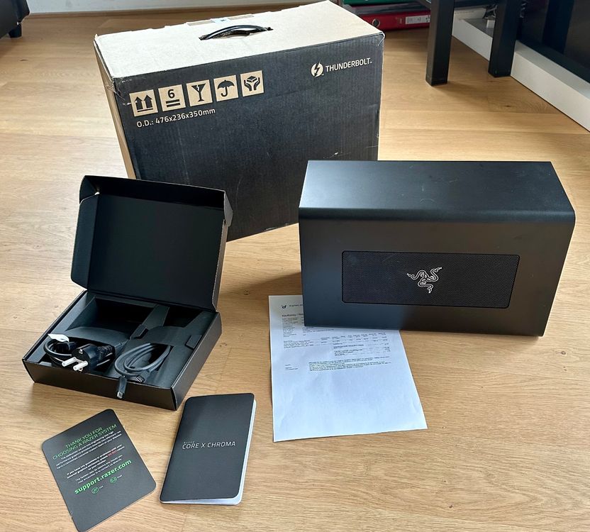 eGPU Razer Core X Chroma mit Thunderbolt / Original-Rechnung | Kaufen ...
