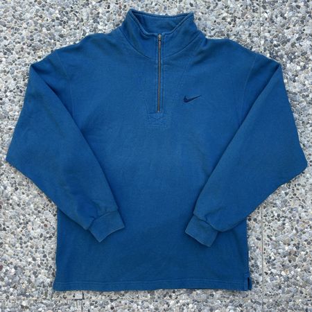 Vintage Nike Half-Zip Blue Sweatshirt
