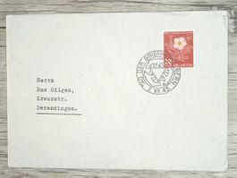 TR17 Enveloppe + Timbre Suisse 1945