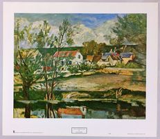 1990- Kunstdruck P. Cezanne - 66x57.5 cm